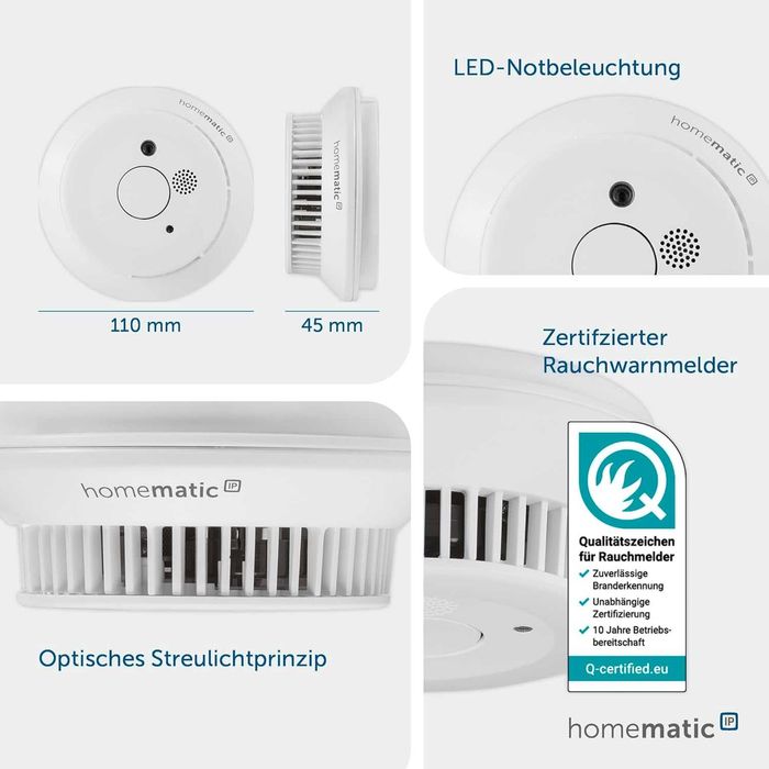 Alarmă de fum Homematic IP Smart Home HmIP-SWSD 142685A0