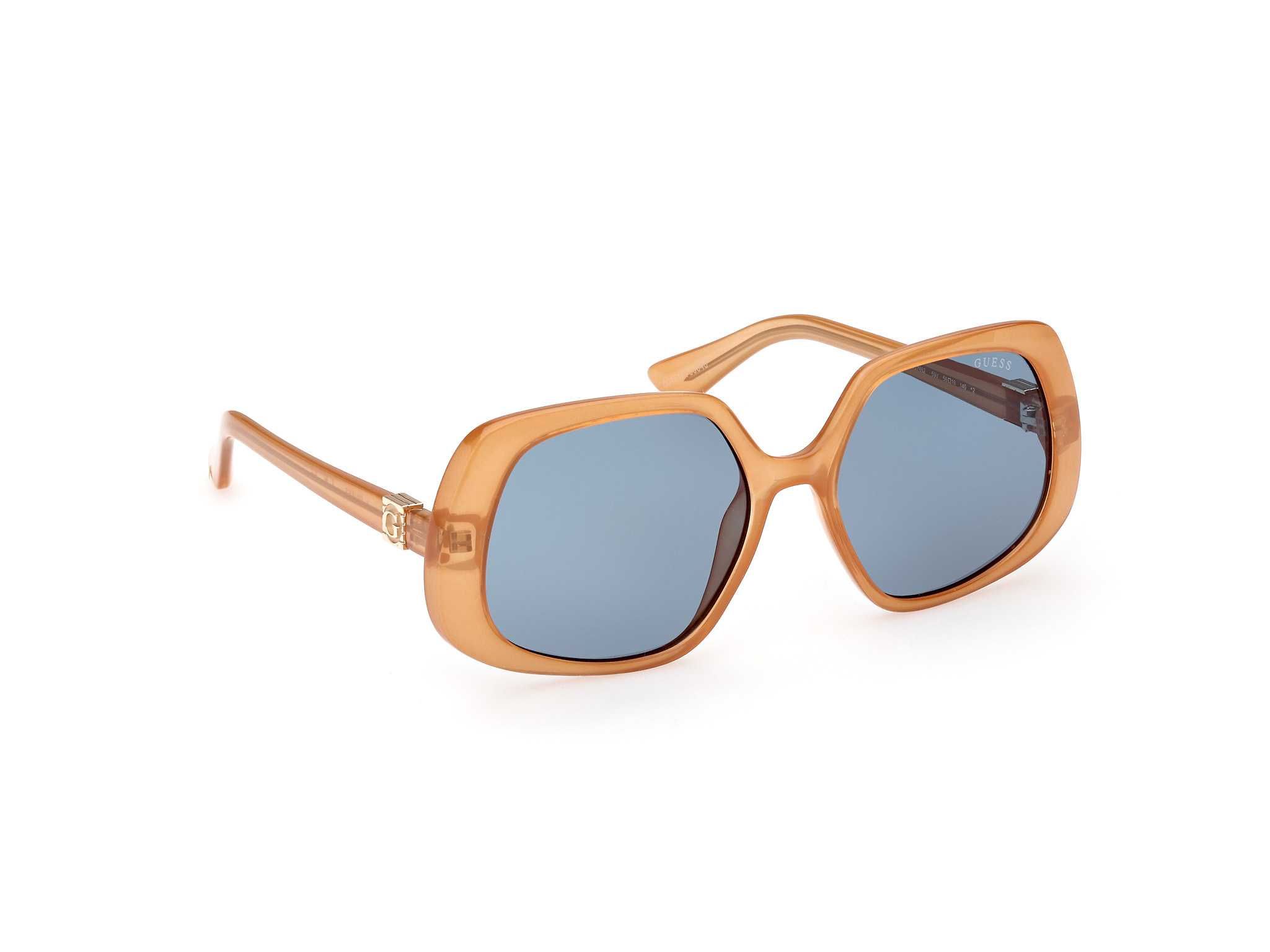 GUESS – Дамски многоъгълни слънчеви очила "BEIGE BUTTERFLY" нови кутия