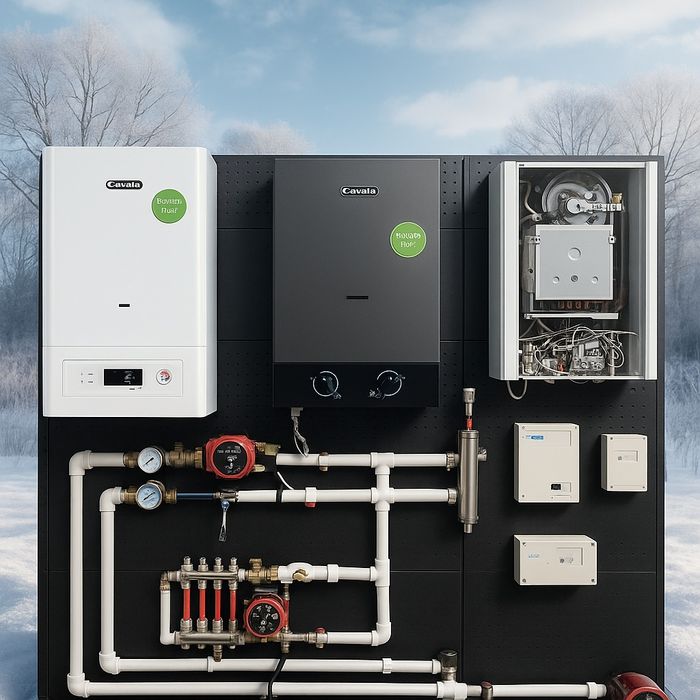 Двухконтурный газовый Котел Fitzman 18kwt, Кател Комплект WIFi