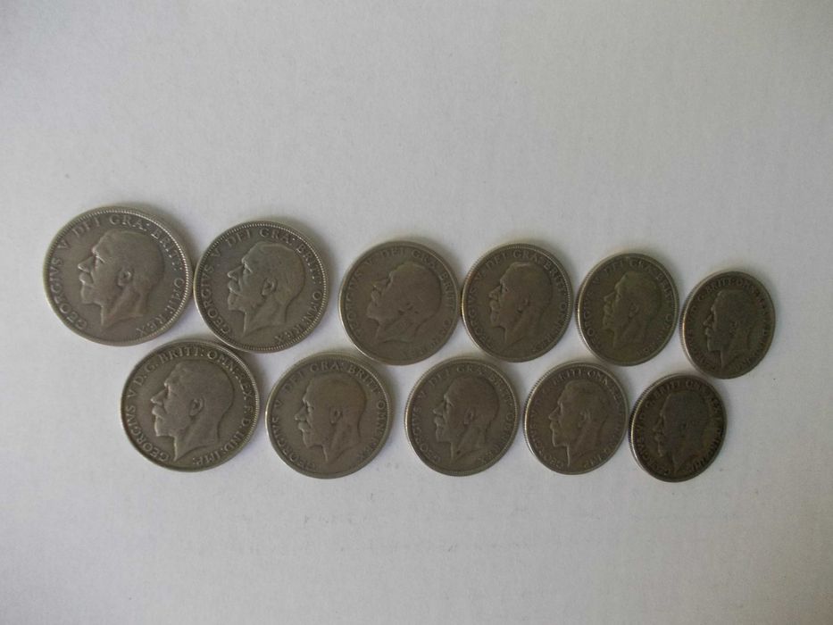 Anglia florin argint 11 bucati