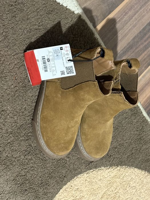 Cizme baieti Zara, maro, noi, 24