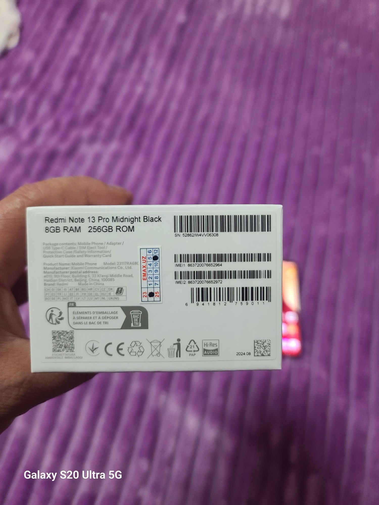 Redmi not 13 pro 8 256