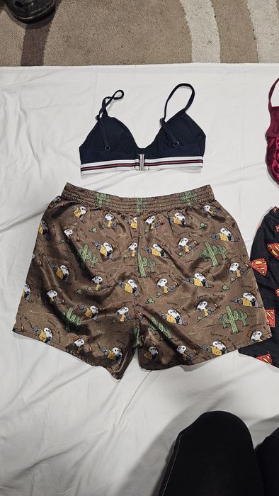 Set doua pijamale bustiera si pantaloni scurți xs s