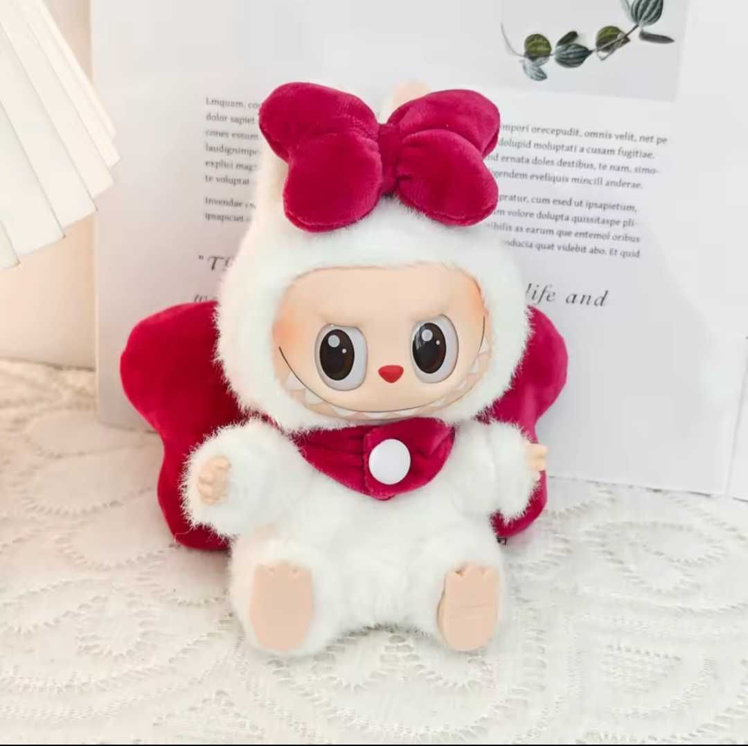 Лабубу с панделка и крилца, Labubu Angel The Monsters
