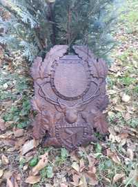 Panoplie Cerb 40x30cm aproximativ trofeu, craniu, vânătoare lemn masiv