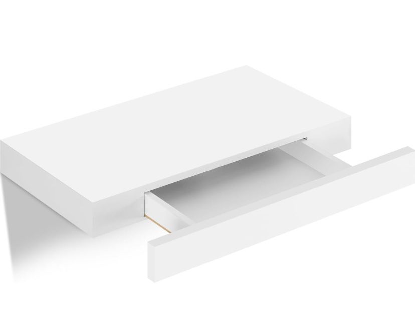 Стенен рафт с чекмедже MDF