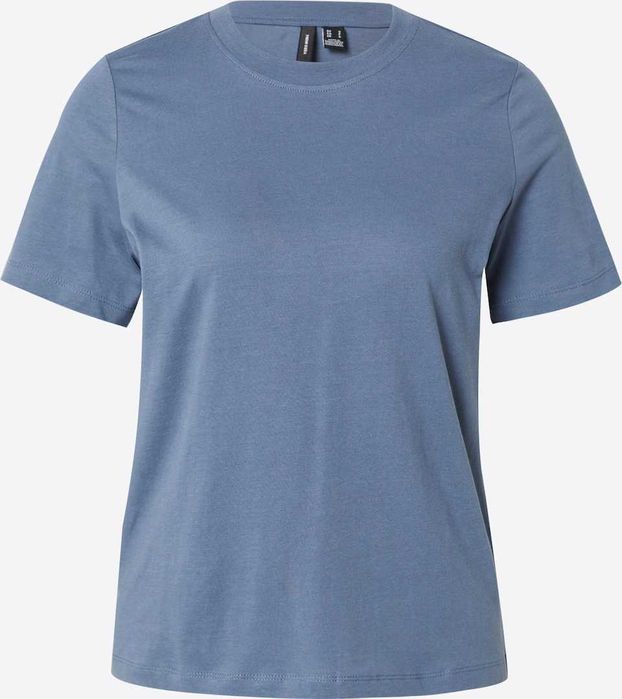 Дамска тениска Vero Moda, 100% био памук, Пепеляво синьо, XL