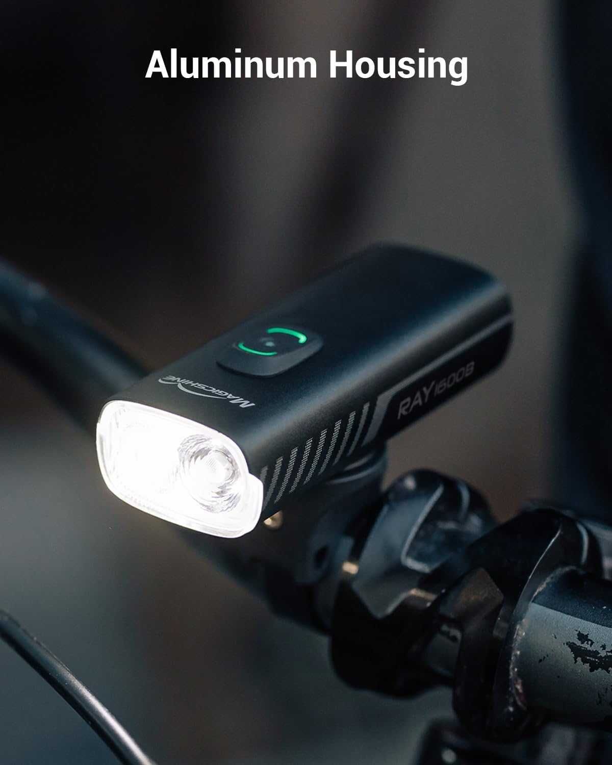 Велосипедна светлина MagicShine RAY 1600B, USB-C бързо зареждане IPX6