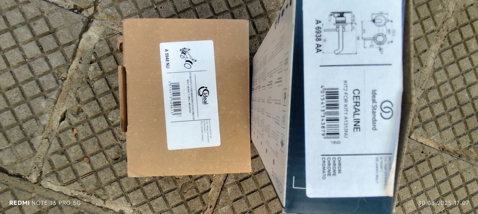 Смесител  стенен за вграждане на  IDEAL STANDARD CERALINE A6938AA