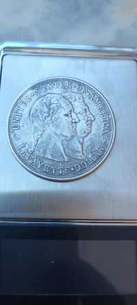 1 долар Лафайет с Вашингтон 1900г.Сребро