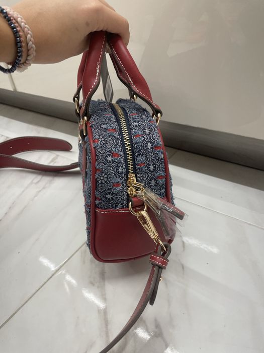 Чанта True Religion Barrel Satchel - Dark Denim (Чисто нова с етикет)