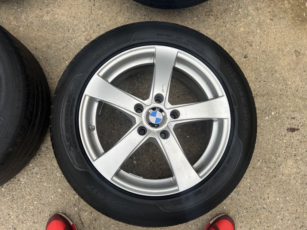 Jante BMW 5x120 5 F10 E60 Anvelope vara 225 55 R17 Senzori Dot 2022