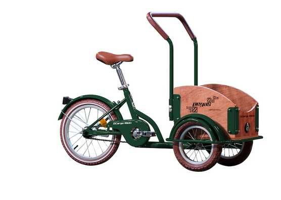 Bicicleta cargo unisex Pegas Mini Cargo 1 viteza Verde Smarald