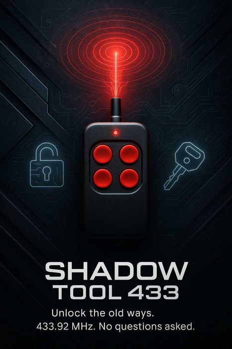 SHADOW TOOL 433 – Device universal RF - Porți, Auto, Sisteme vechi
