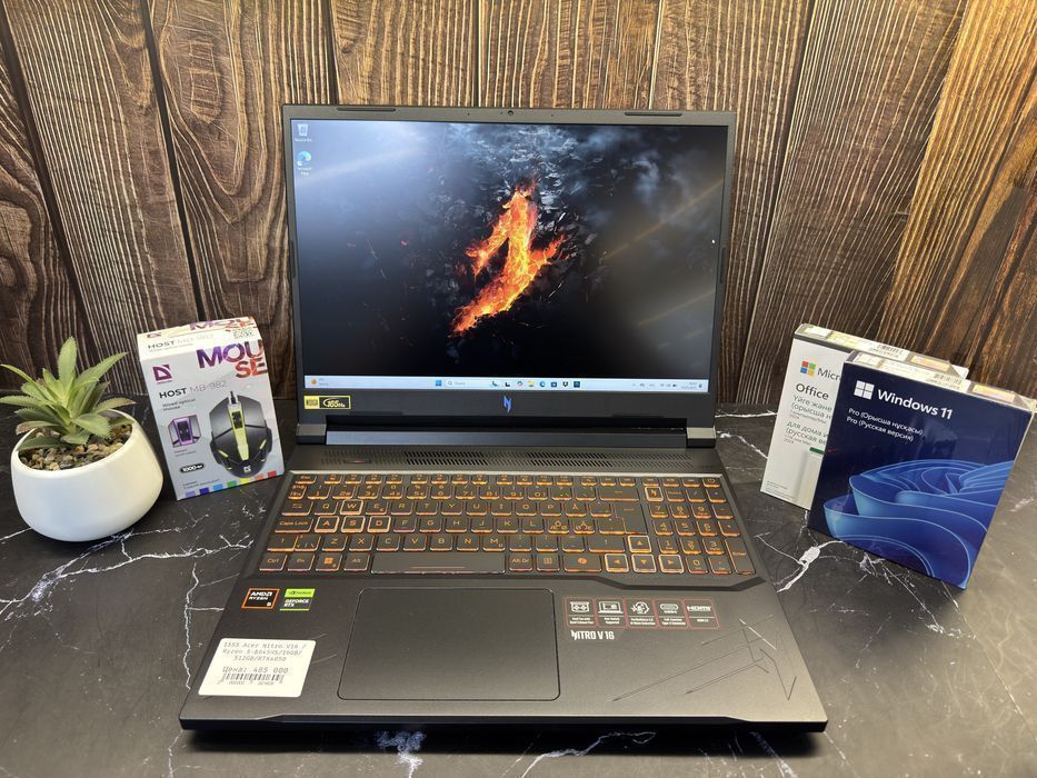 Игровой ноутбук Acer Nitro V16 | Ryzen 5 8645HS | 16GB | RTX4050