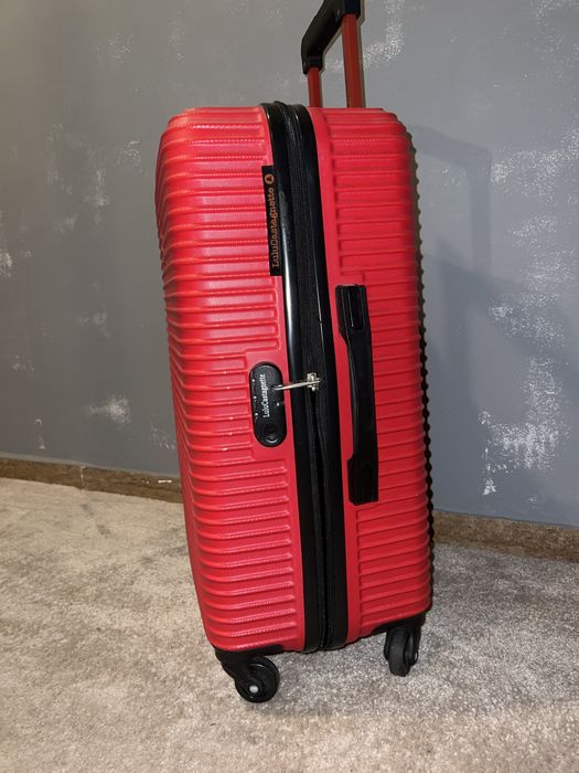 Valiza Mare rosie troller