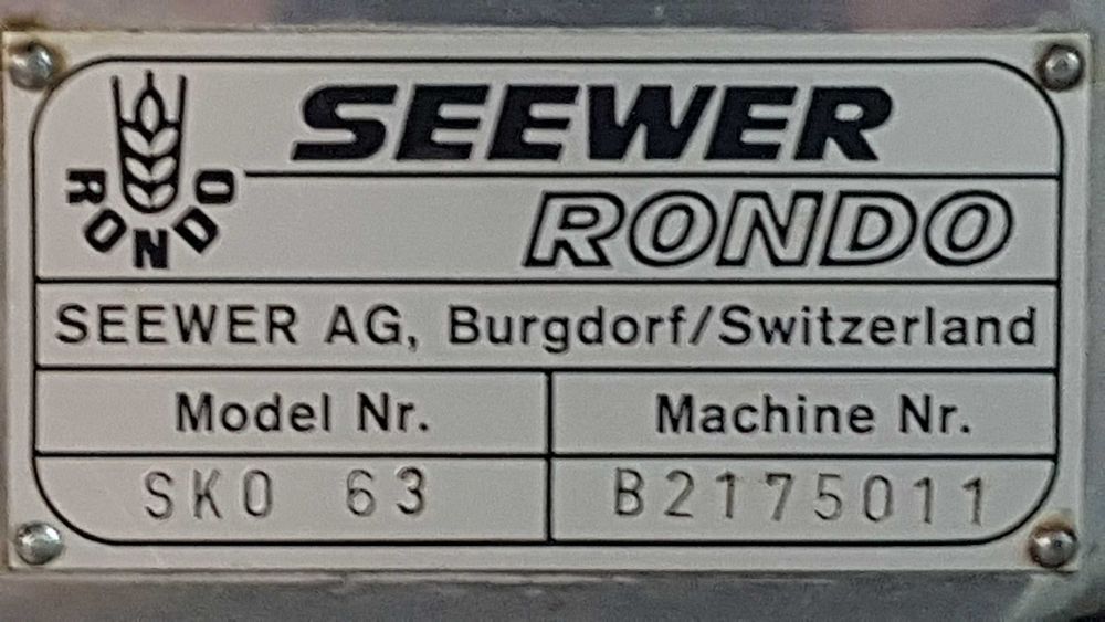 Modelator lung franzela, fitile  colaci, covrigi Seewer Rondo Elvetia