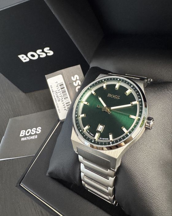 Ceas BOSS – cadran verde smarald – NOU, în cutie!