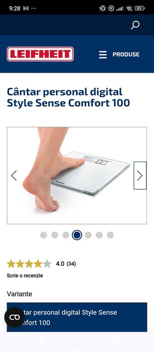 Cântar personal digital Style Sense Comfort 100 Profesionale.Nou