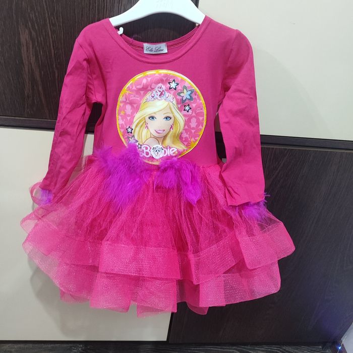 Барби рокля  98 и туника за мама ХЛ/ХХЛобличана за няколко часа 3 г