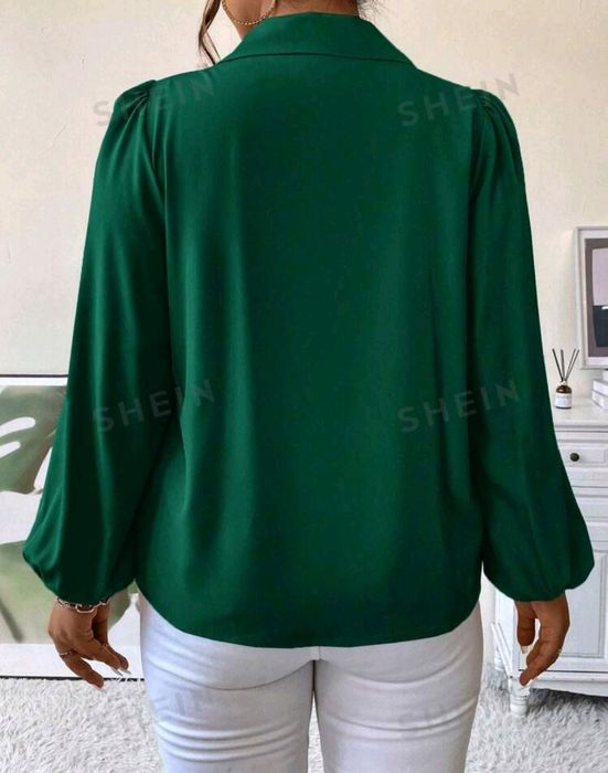 Зелена макси риза 5ХЛ