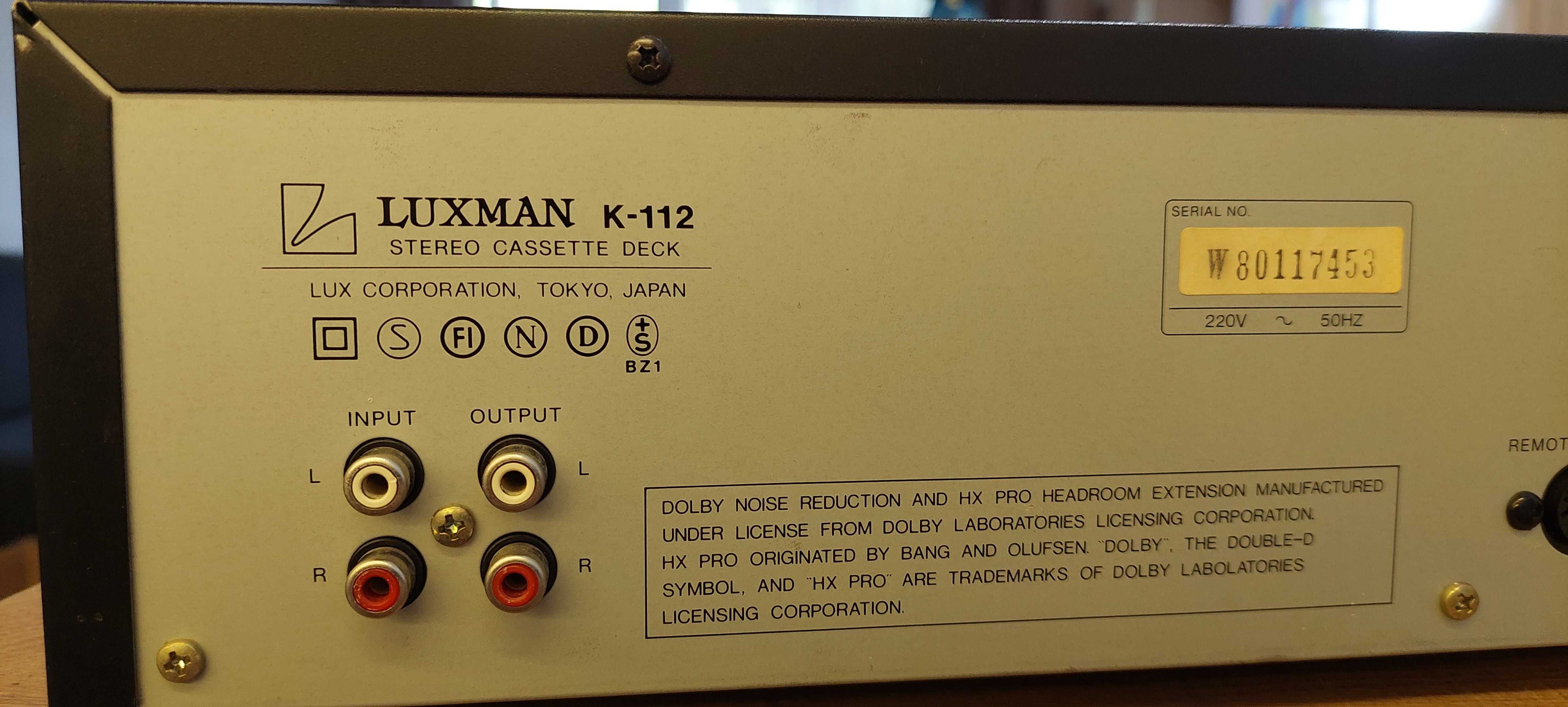 Deck Luxman k112 3head