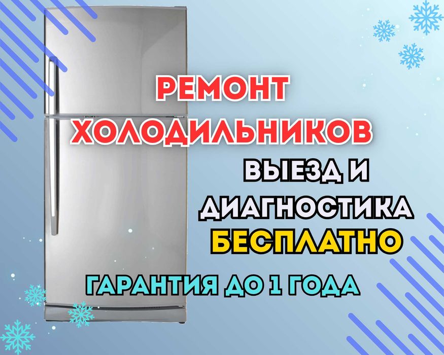 Ремонт холодильника с выездом на дом! Есть гарантия.