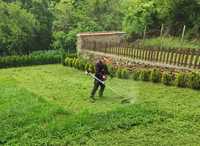Косене на трева почистване на дворове