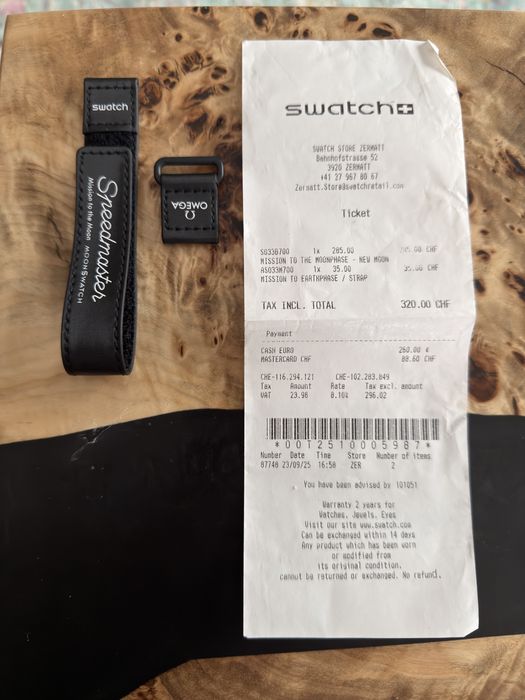 Curea ceas Swatch omega moonswatch speedmaster originala noua