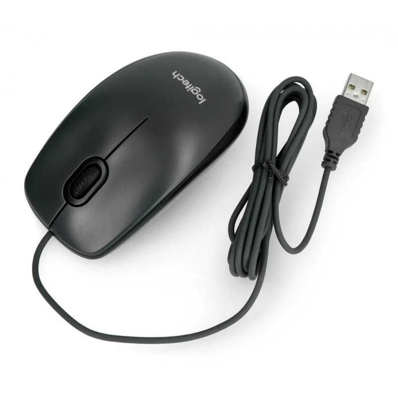 Logitech M90 Wired USB Optical Mouse PC / Mac / - Black