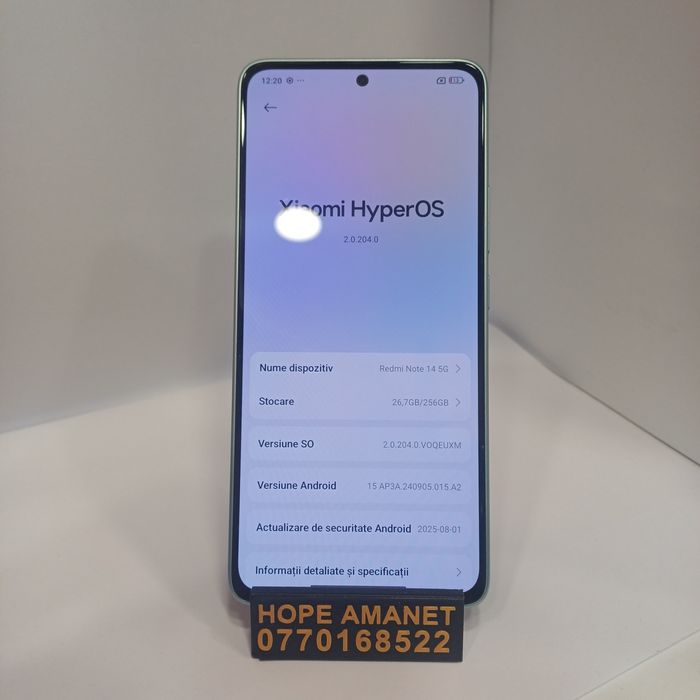 Hope Amanet P1 / Redmi Note 14 #36062