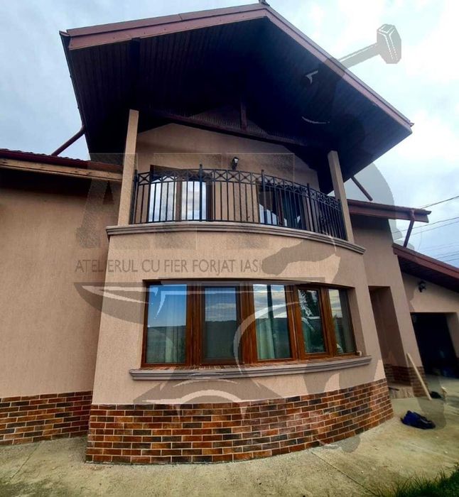 Balustrade exterioara vopsite in camp electrostatic