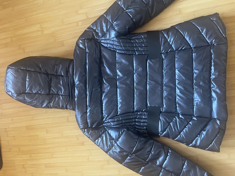 Geaca de dama albastru metalizat