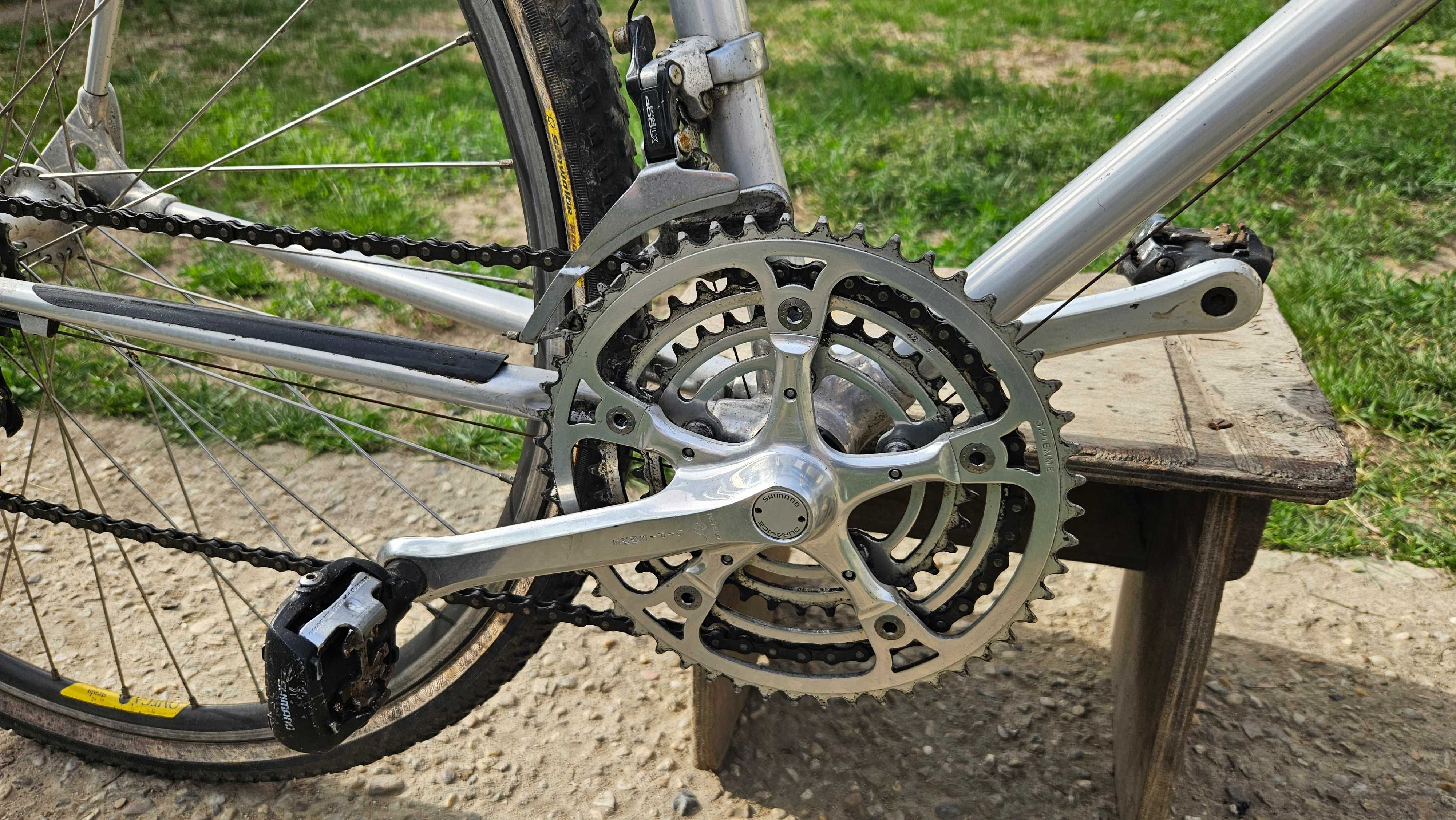 Bicicleta cursiera Campagnolo,28 inchi,Alu in mufe,cadru L,7x3