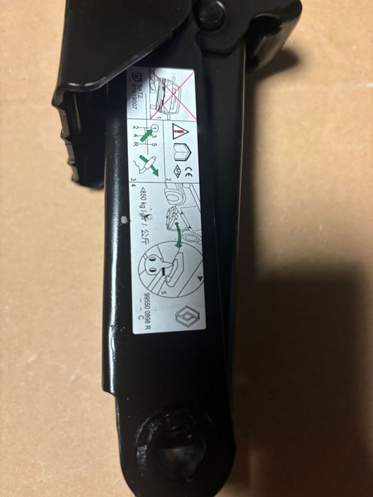 Kit pana cric cheie renault megane 3 4 scenic clio 4