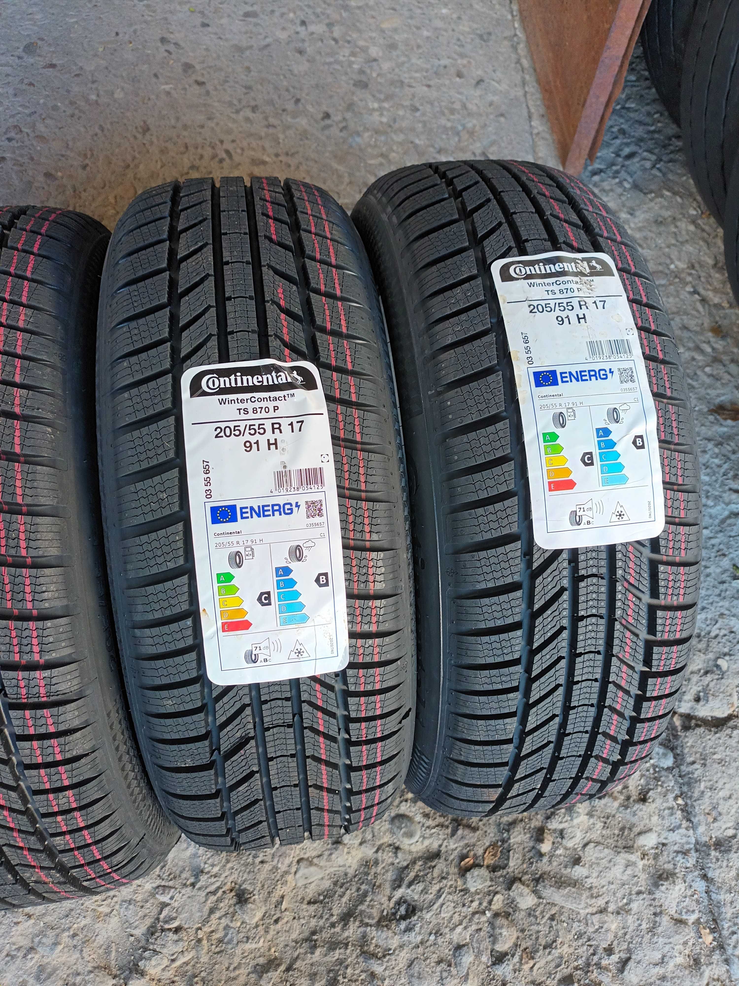 4 Нови зимни гуми 205/55 R17 Continental WinterContact TS870P 91H M+S