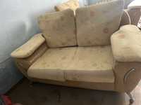 Продаётся диван большой+ маленький и 2 кресла
