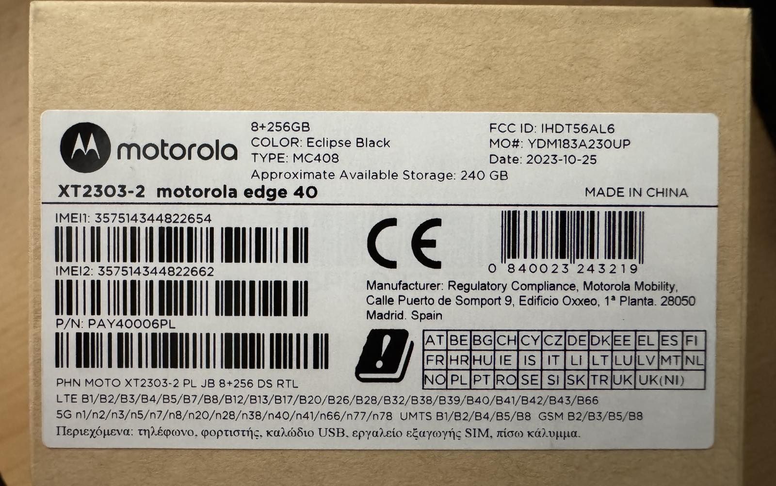 Motorola EDGE 40