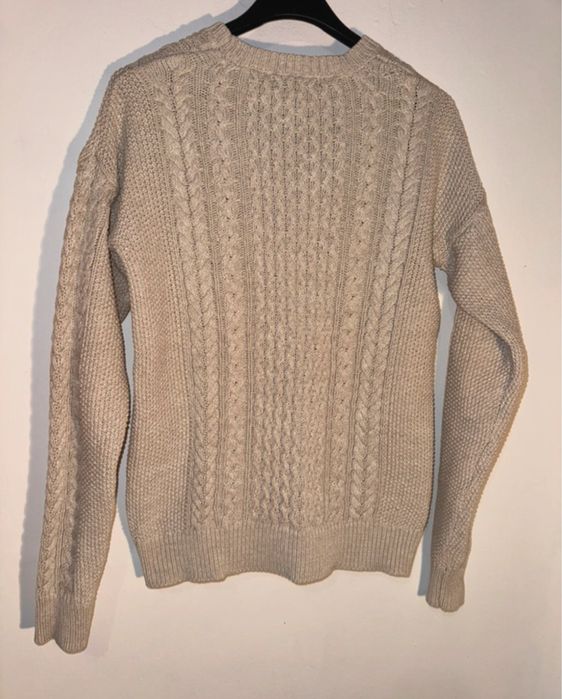 Pulover/bluza/swetear tricotat, bej,  Mango, S