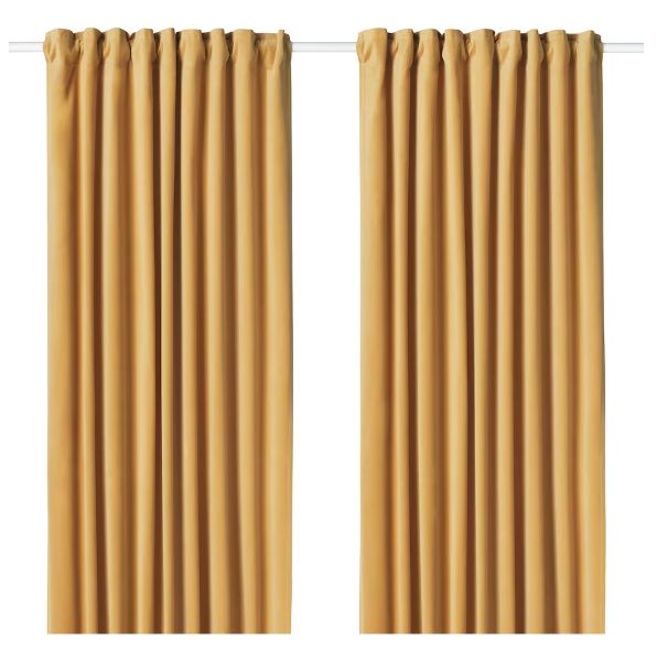 Draperie galbena semi opaca