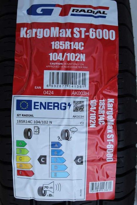 Anvelope vara noi 185R14C (185/80 R14C) GT-Radial, pentru remorci, M+S