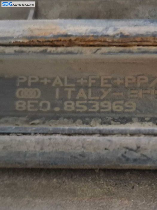 Bandou Ornament Plastic de pe Usa Portiera Stanga Sapte Audi A4 B7 2004 - 2008 Cod 8E0853969 [L6411]