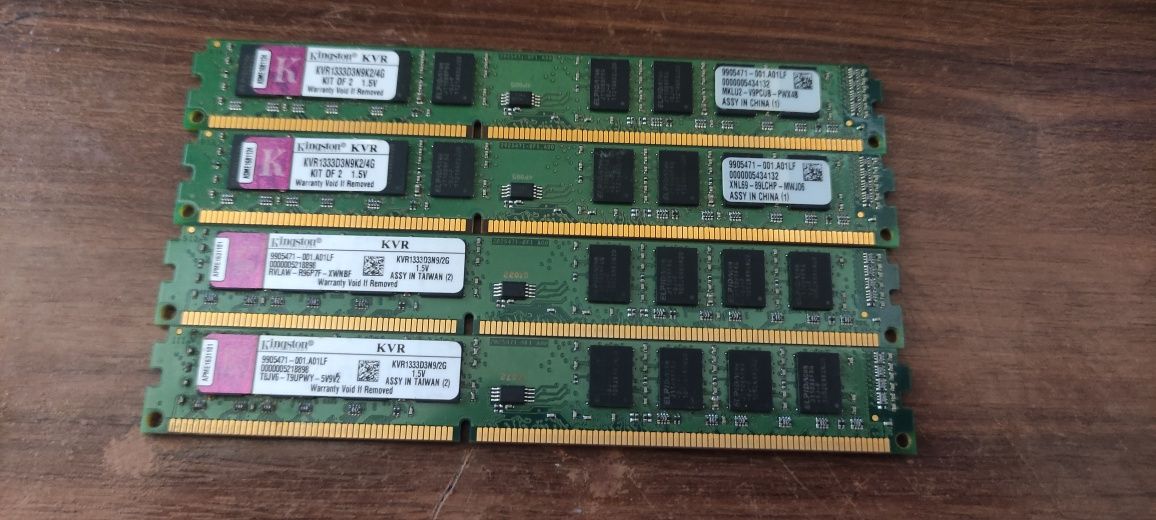 Kit Memorii Ram PC Slim 8gb ddr3 PC3 1333mhz - Kingston - 1,5v