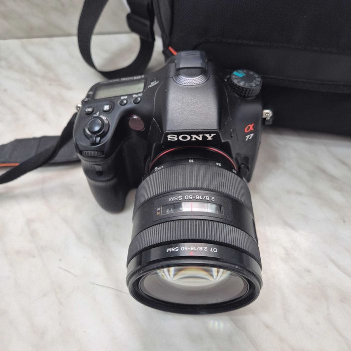 Aparat foto DSLR Sony A77 24.3MP Negru Obiectiv  Zeus Amanet 33185