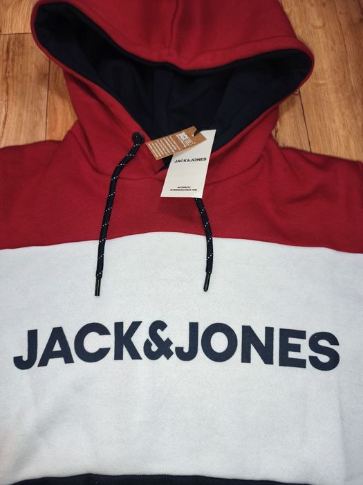 Hanorac bărbați Jack & Jones JJELOGO BLOCKING – nou cu etichetă