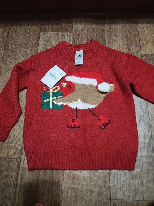 Новогодний свитер  на 5 лет (110см) C&A