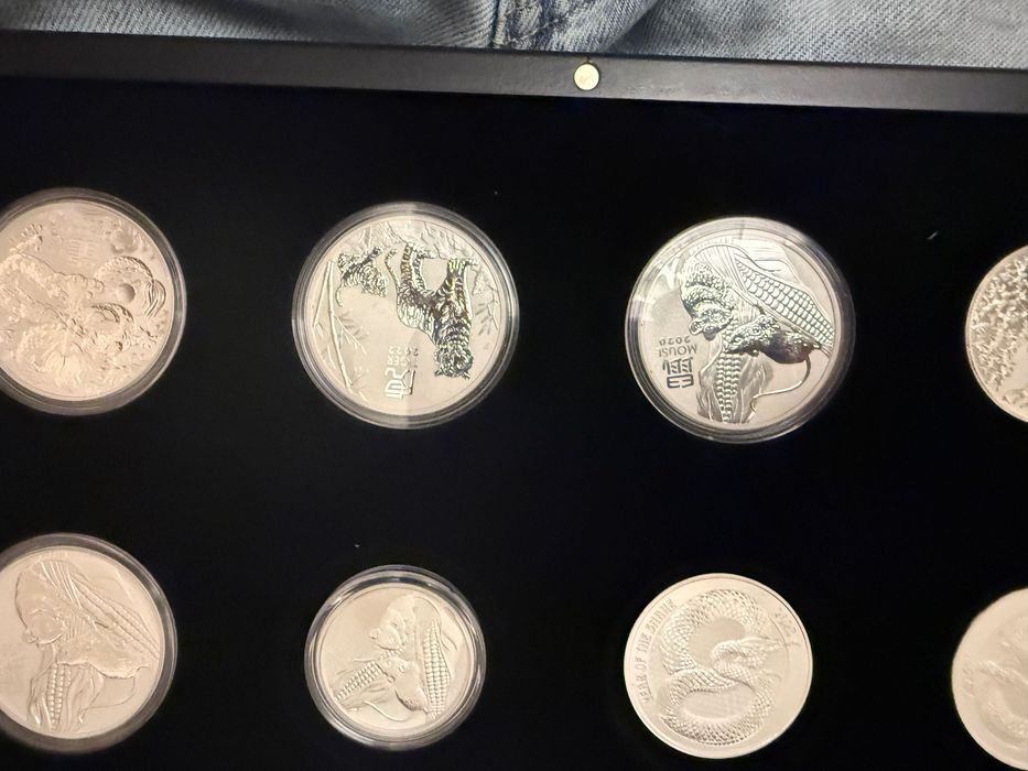 Лунар 1,2,3 Сребърни монети инвестиционно сребро