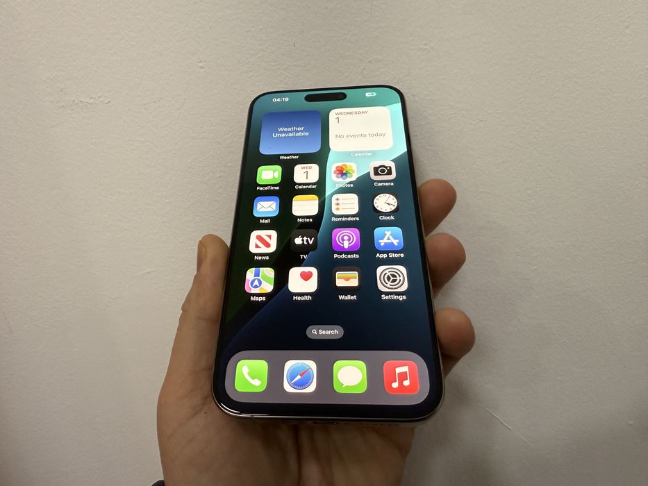 Iphone 15 Pro Max, 256 gb, modelul cu Esim, Natural Titanium