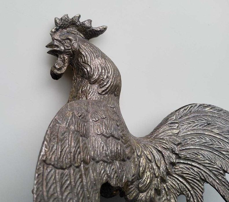 Cocoș Ornamental Din Bronz, Lungime 19 cm, Greutate 470 g