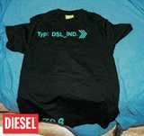 [original]Tricou Diesel Negru, Green Logos Mărime S (100 lei)